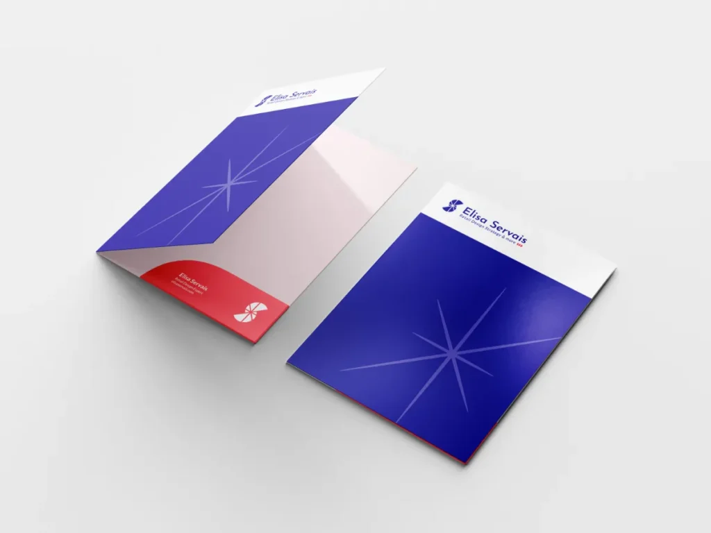 mock up of folders