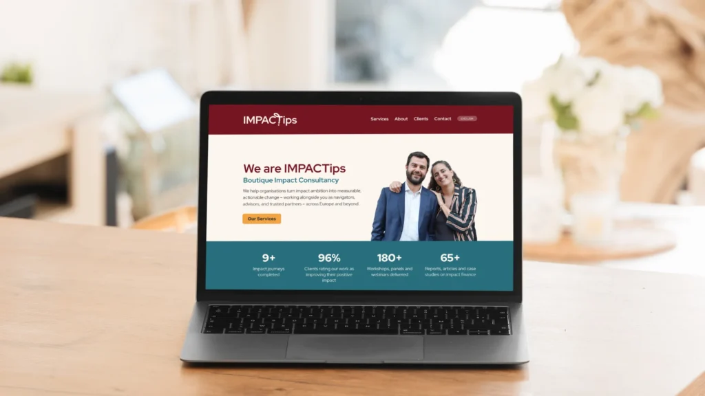 impactips website mockup